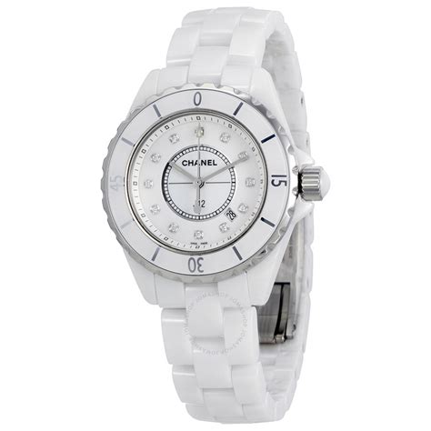 chanel h1628 j12 diamonds ladies watch|Chanel j12.